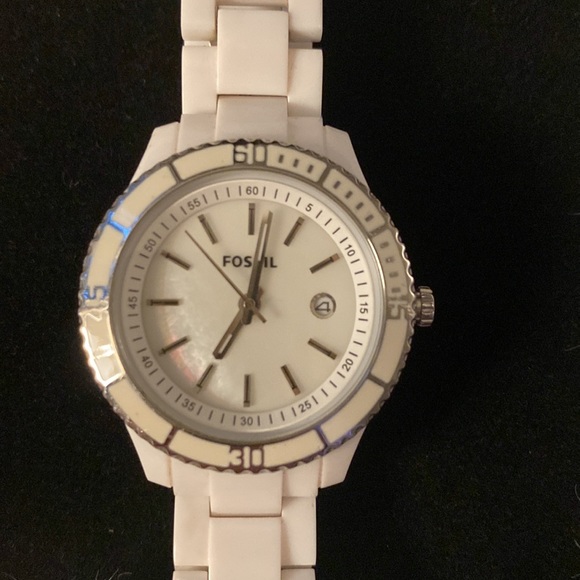 Fossil white ceramic “Stella” watch - Picture 7 of 8